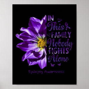 Poster Sensibilização Epilepsia Ninguém Luta Sozinho Com