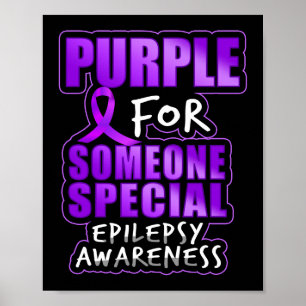 Poster Sensibilização Epilepsia Roxo Para Alguém Especial