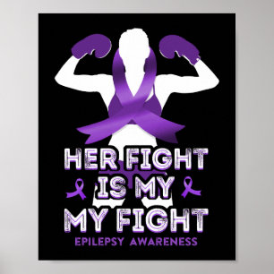 Poster Sensibilização Epilepsia Sua Luta É Minha Fita De