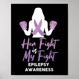 Poster Sensibilização Epilepsia Sua Luta É Minha Fita De
