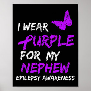 Poster Sensibilização Epiléptica Eu Visto Roxo Para Minha