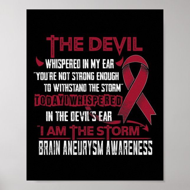 Poster Sensibilização Eu Sou O Diabo Da Tempestade (Frente)