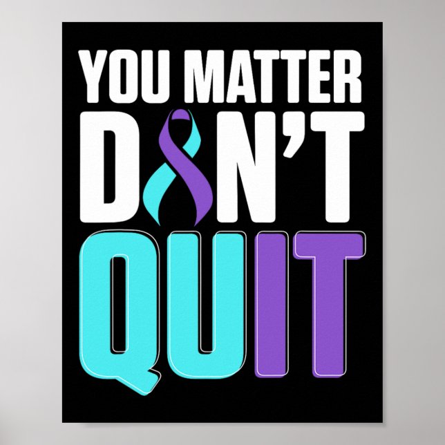 Poster Sensibilização Nacional para a Prevenção do Suicíd (Frente)