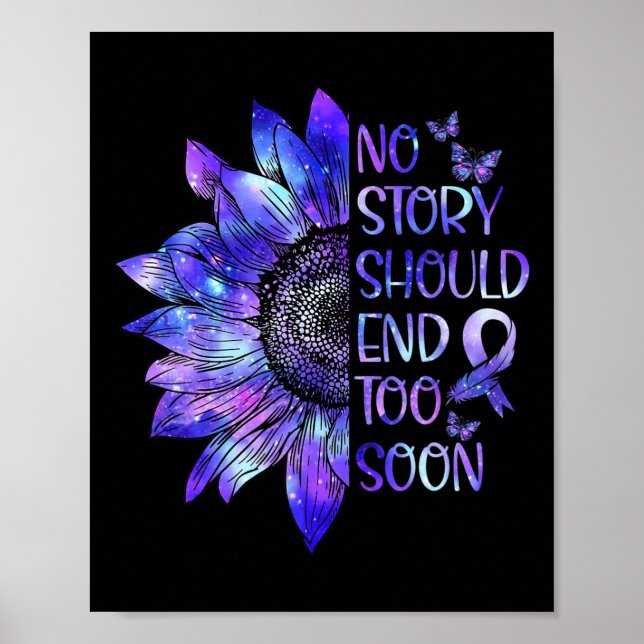 Poster Sensibilização Nenhuma História Deve Acabar Muito  (Frente)