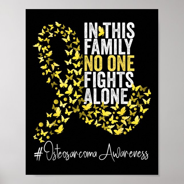 Poster Sensibilização Osteosarcoma Mês Fita Amarela (Frente)