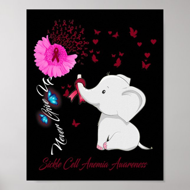 Poster Sensibilização para a anemia das células falciform (Frente)