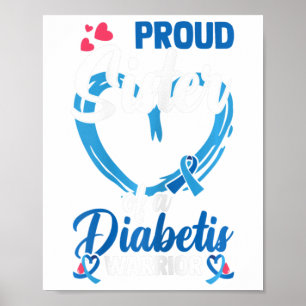 Poster Sensibilização Para A Diabetes Irmã Orgulhosa De U