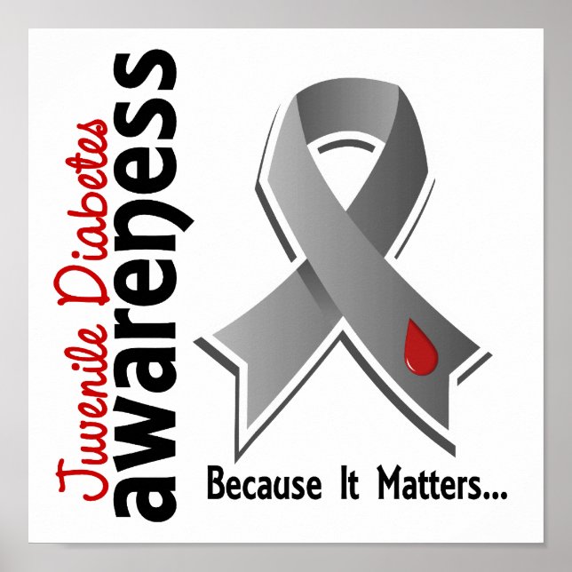 Poster Sensibilização para a Diabetes Juvenil 5 (Frente)
