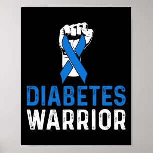 Poster Sensibilização para a diabetes T1d Guerreiro da di