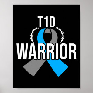Poster Sensibilização para a diabetes Tipo 1 - Guerreiro