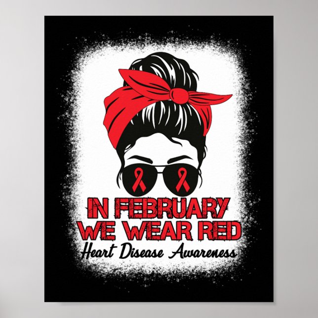 Poster Sensibilização Para A Doença Em Fevereiro Vestimos (Frente)