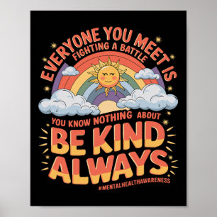 Poster Sensibilização para a Doença Mental Depressão Pe