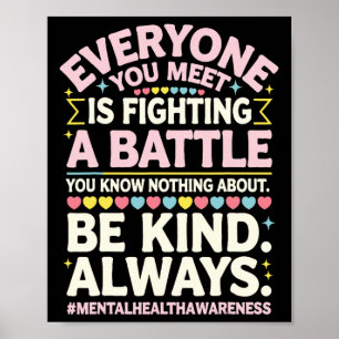 Poster Sensibilização para a Doença Mental Depressão Pe