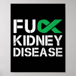Poster Sensibilização para a Doença Renal Mês Fita Verde