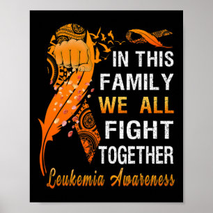 Poster Sensibilização Para A Efeito Laranja Nesta Família