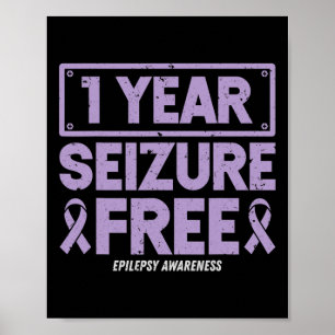 Poster Sensibilização para a Epilepsia 1 ano Convulsões F