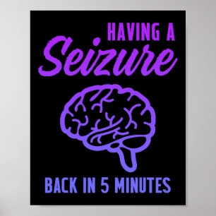 Poster Sensibilização para a epilepsia com ataques epilép
