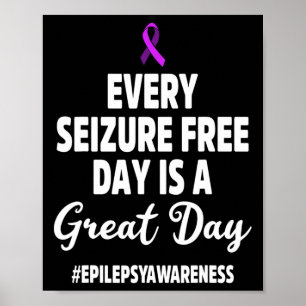 Poster Sensibilização para a Epilepsia Convulsões Guerrei