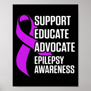 Poster Sensibilização para a Epilepsia Educar o Guerreiro