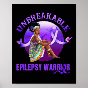 Poster Sensibilização para a Epilepsia Mulheres Negras Gu