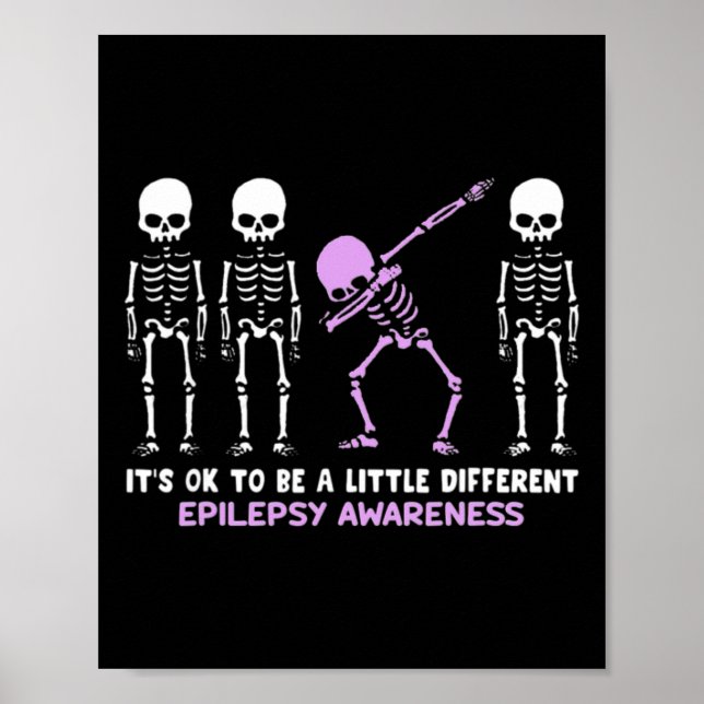 Poster Sensibilização para a Epilepsia Tudo bem ser um po (Frente)