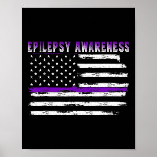 Poster Sensibilização Para A Epilepsia Usa Sinalizador Da