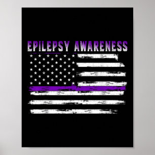 Poster Sensibilização Para A Epilepsia Usa Sinalizador Da
