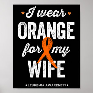 Poster Sensibilização para a leucemia Eu visto faixa lara