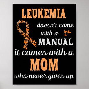 Poster Sensibilização para a leucemia Mãe Apoio ao Guerre