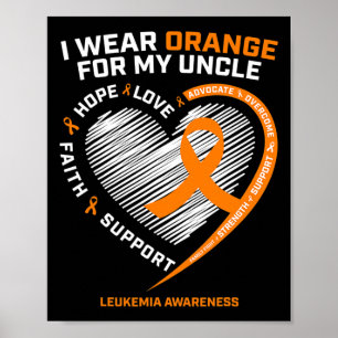 Poster Sensibilização para a leucemia masculina presentes