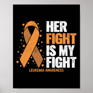 Poster Sensibilização para a leucemia Sua Luta é a minha