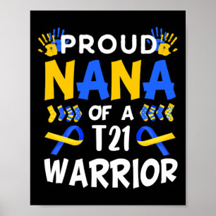 Poster Sensibilização para a Nana do T21 Warrior Down