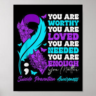 Poster Sensibilização para a prevenção do suicídio Motiva