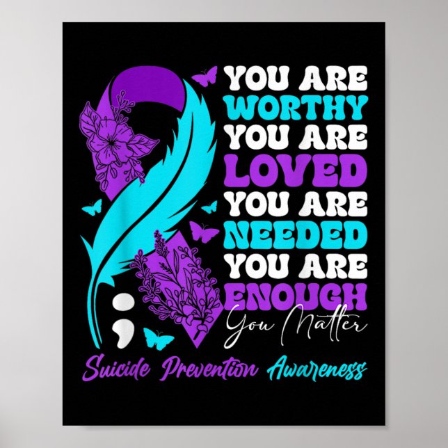 Poster Sensibilização para a prevenção do suicídio Motiva (Frente)