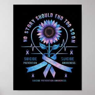 Poster Sensibilização Para A Prevenção Do Suicídio Nenhum