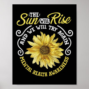 Poster Sensibilização para a saúde mental Natureza de gir