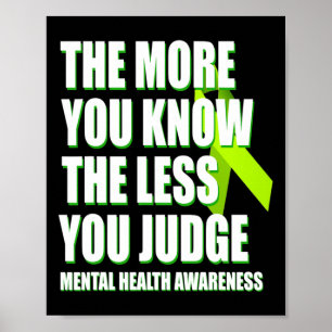 Poster Sensibilização Para A Saúde Mental - O Suporte De 