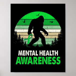 Poster Sensibilização Para A Saúde Mental Pé Grande Sasqu