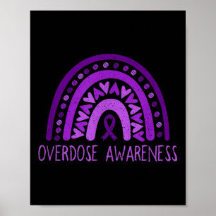 Poster Sensibilização para a Sobredosagem Arco - Roxo Rox