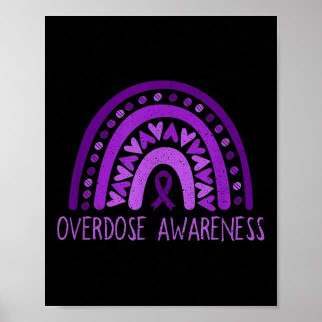 Poster Sensibilização para a Sobredosagem Arco - Roxo Rox (Frente)