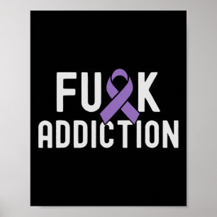Poster Sensibilização para a Sobredosagem do Vício Roxo