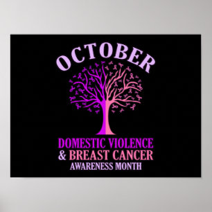 Poster Sensibilização para a violência doméstica Mês