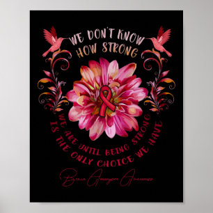Poster Sensibilização para o Aneurísmo Flor Não sabemos o