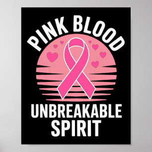 Poster Sensibilização para o Cancer da mama rosa outubro.