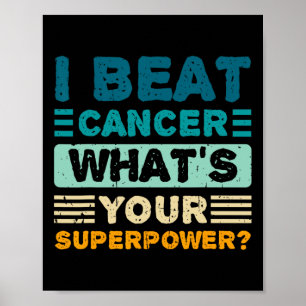 Poster Sensibilização para o cancer Eu ganho o Cancer O q