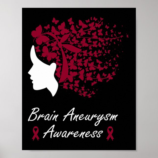 Poster Sensibilização para o neurismo cerebral - Mulheres (Frente)