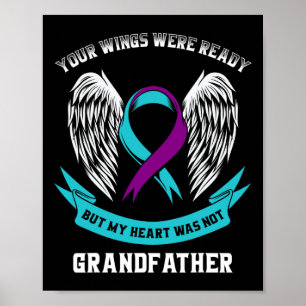 Poster Sensibilização Para O Suicídio Da Fita De Teal E R