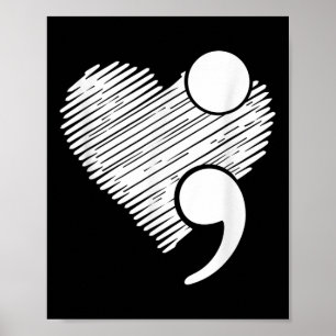 Poster Sensibilização para o Suicídio - Prevenção ao Suic