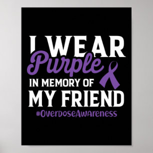 Poster Sensibilização Por Sobredosagem Eu Visto Roxo Para