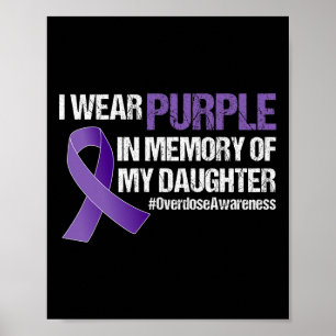 Poster Sensibilização Por Sobredosagem Eu Visto Roxo Para